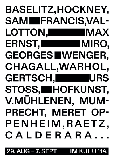 Finissage/ Lesung Big Ones - Kunstausstellung mit Originalwerken grosser Künstler*innen