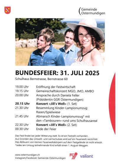 Bundesfeier 31.7.2025