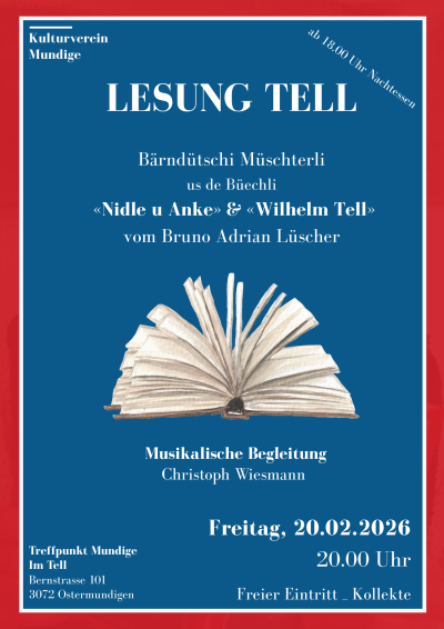 Lesung Tell _ Bruno Adrian Lüscher