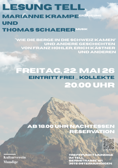 Lesung Tell _ Marianne Krampe (Erzählung) und Thomas Schaerer (Musik) 