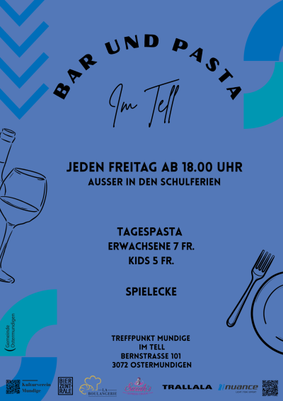Bar und Pasta im Tell