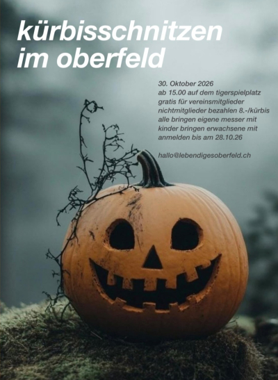 Kürbisschnitzen im Oberfeld