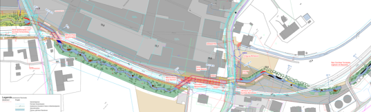 Abbildung 3: Wasserbauplan Teil West Schwandiweg - Tennisplätze