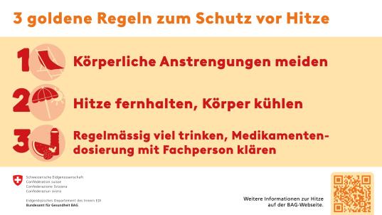Achtung Hitze: Empfehlungen für die nächsten Tage