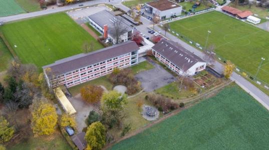 Luftaufnahme Schulanlage Rothus